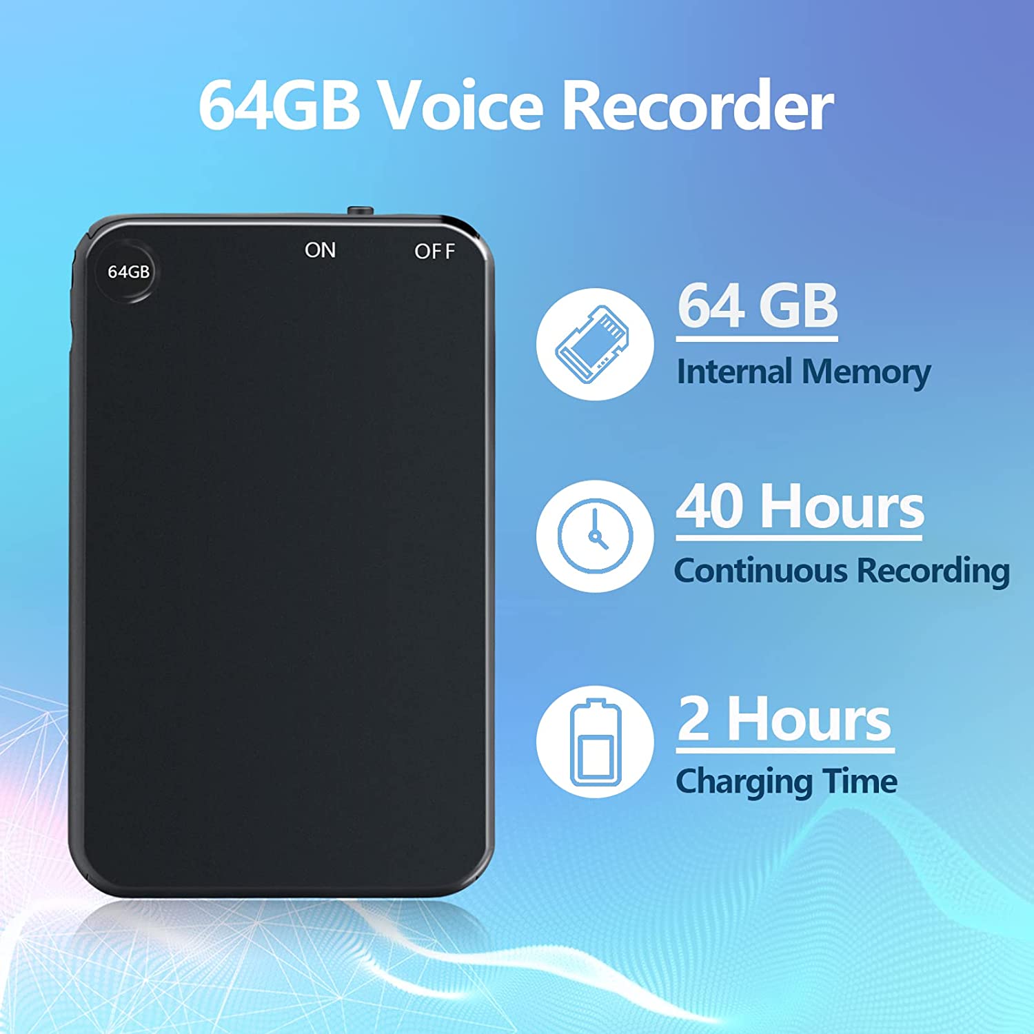 64GB Voice Recorder, Telele Audio Voice Recorder