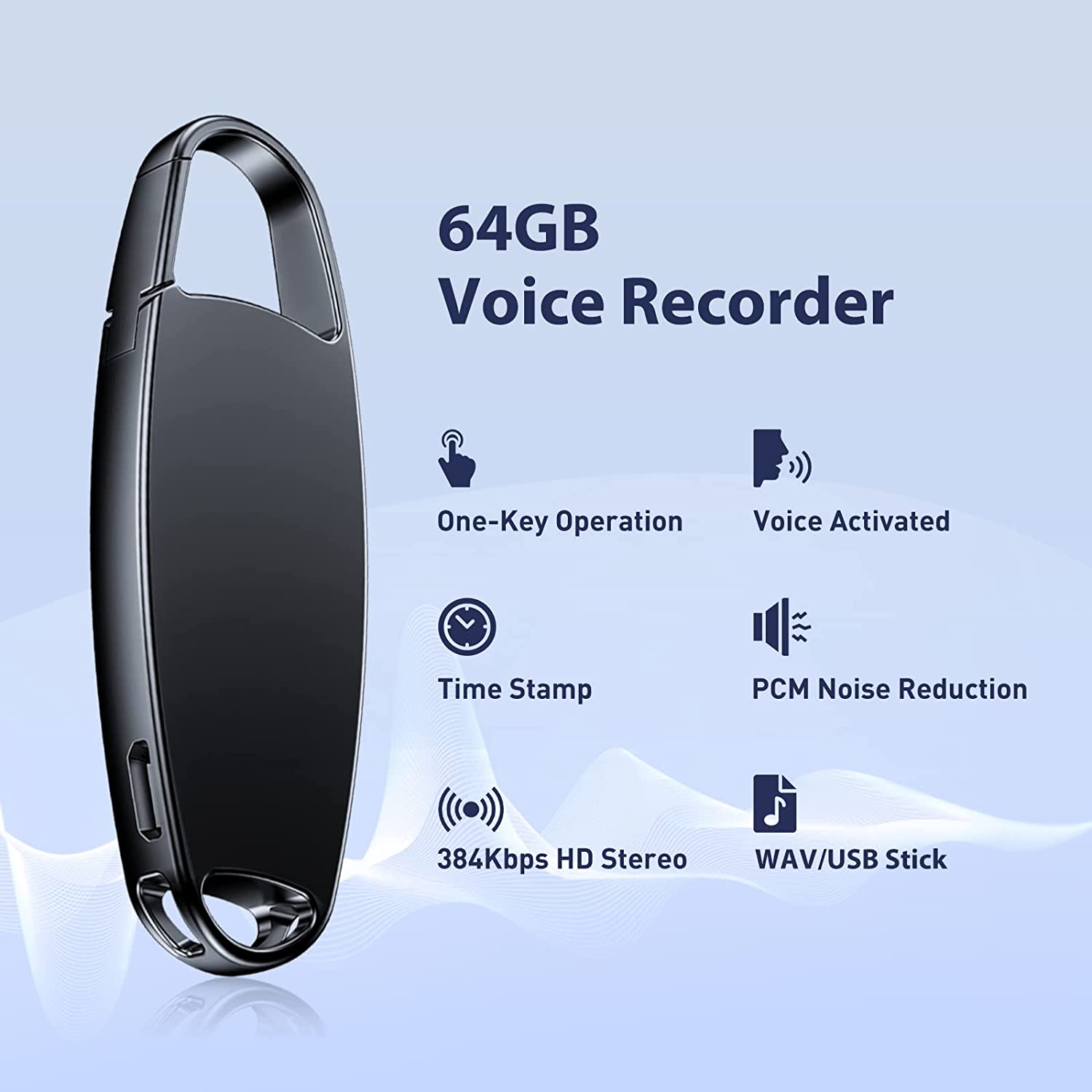 64GB Voice Recorder, Telele Digital Audio Recorder